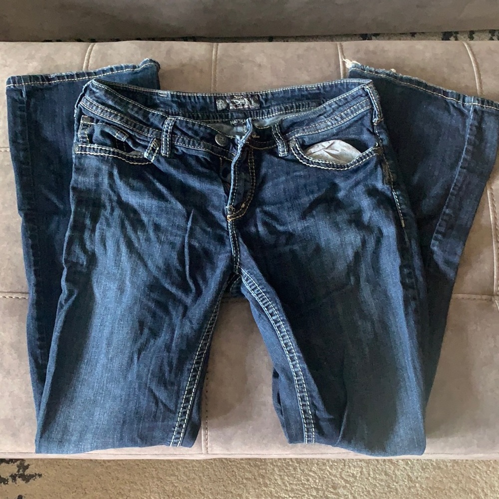 Silver bootcut jeans